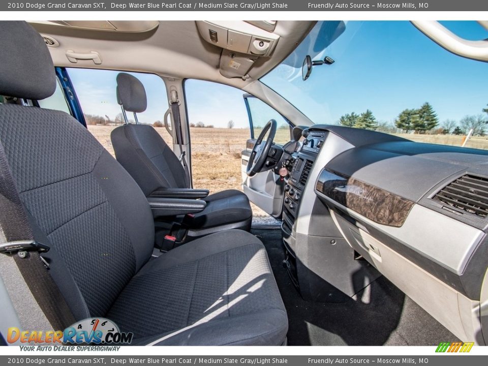 2010 Dodge Grand Caravan SXT Deep Water Blue Pearl Coat / Medium Slate Gray/Light Shale Photo #30