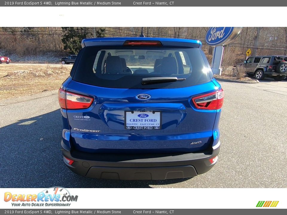 2019 Ford EcoSport S 4WD Lightning Blue Metallic / Medium Stone Photo #6