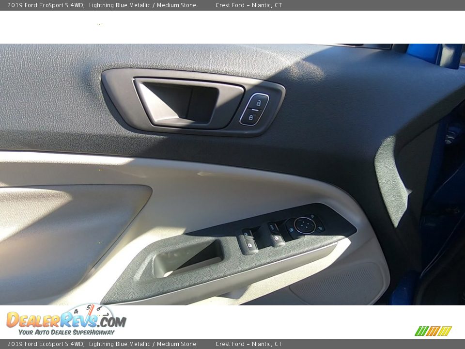 2019 Ford EcoSport S 4WD Lightning Blue Metallic / Medium Stone Photo #13