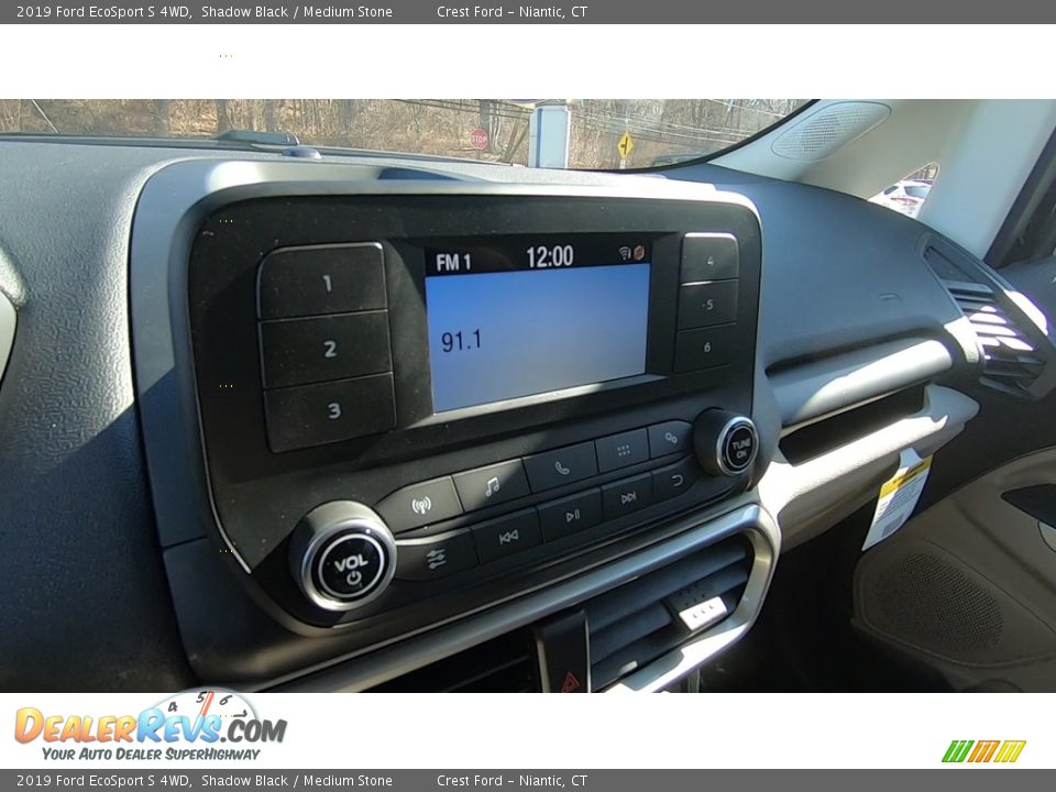 2019 Ford EcoSport S 4WD Shadow Black / Medium Stone Photo #15