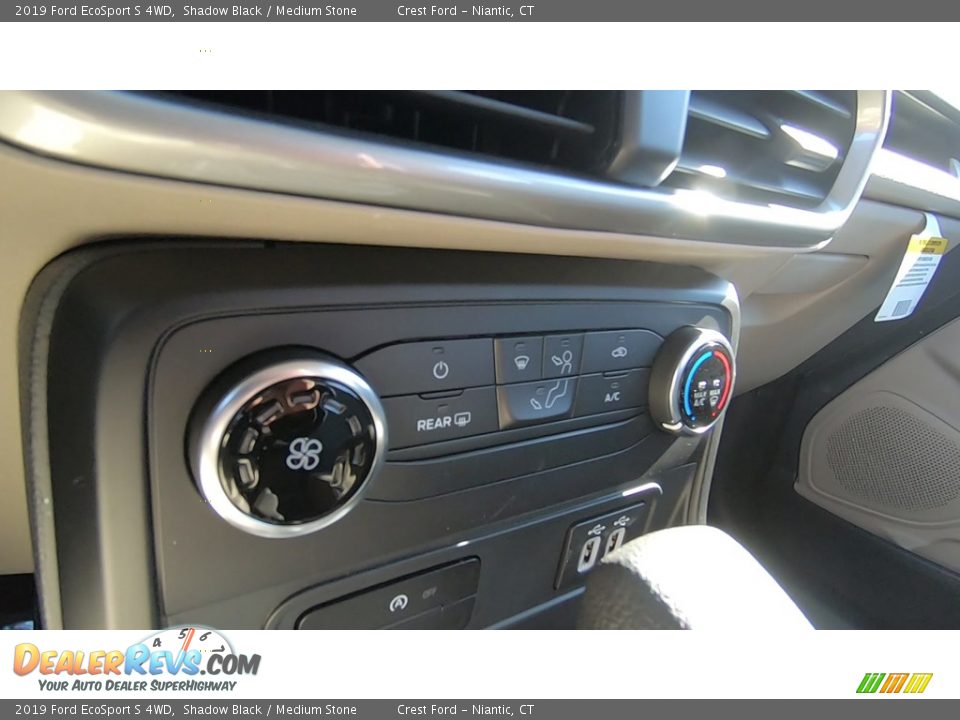 2019 Ford EcoSport S 4WD Shadow Black / Medium Stone Photo #16