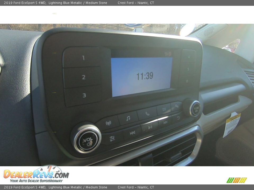2019 Ford EcoSport S 4WD Lightning Blue Metallic / Medium Stone Photo #15