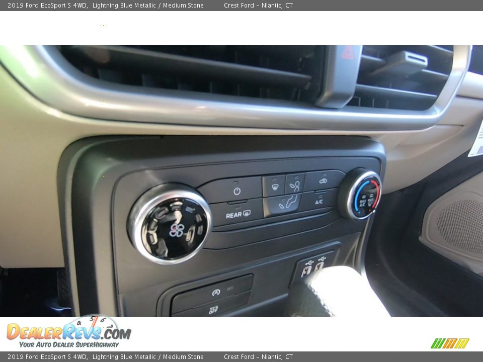 2019 Ford EcoSport S 4WD Lightning Blue Metallic / Medium Stone Photo #16