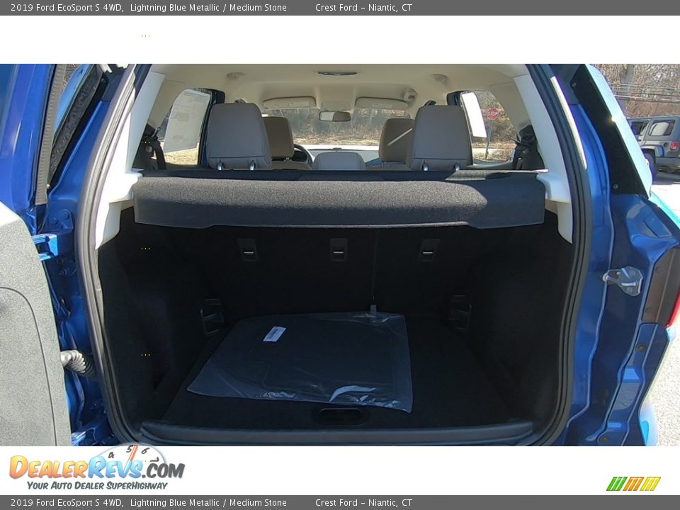 2019 Ford EcoSport S 4WD Lightning Blue Metallic / Medium Stone Photo #21