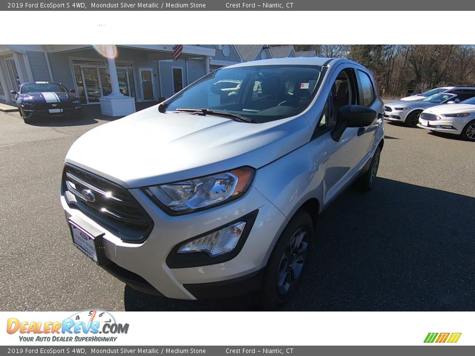 2019 Ford EcoSport S 4WD Moondust Silver Metallic / Medium Stone Photo #3