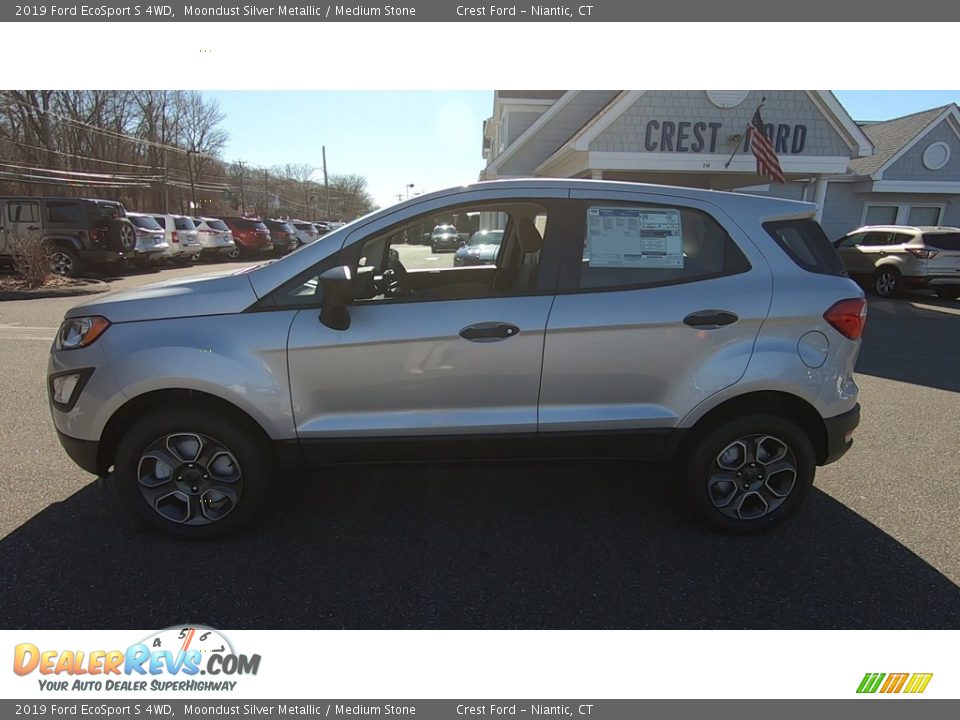 2019 Ford EcoSport S 4WD Moondust Silver Metallic / Medium Stone Photo #4