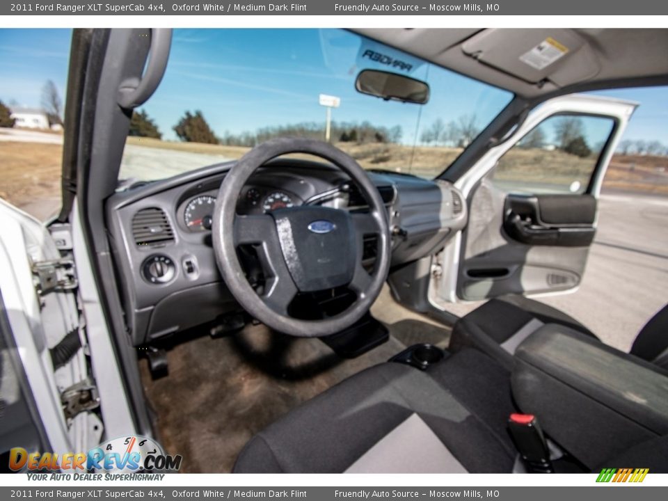 2011 Ford Ranger XLT SuperCab 4x4 Oxford White / Medium Dark Flint Photo #21