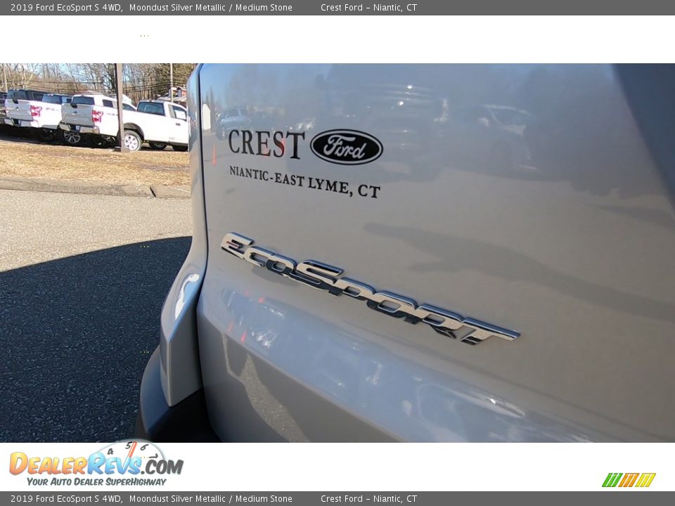 2019 Ford EcoSport S 4WD Moondust Silver Metallic / Medium Stone Photo #10