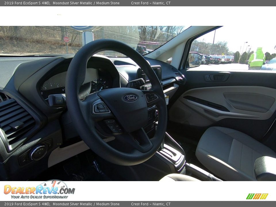 2019 Ford EcoSport S 4WD Moondust Silver Metallic / Medium Stone Photo #11
