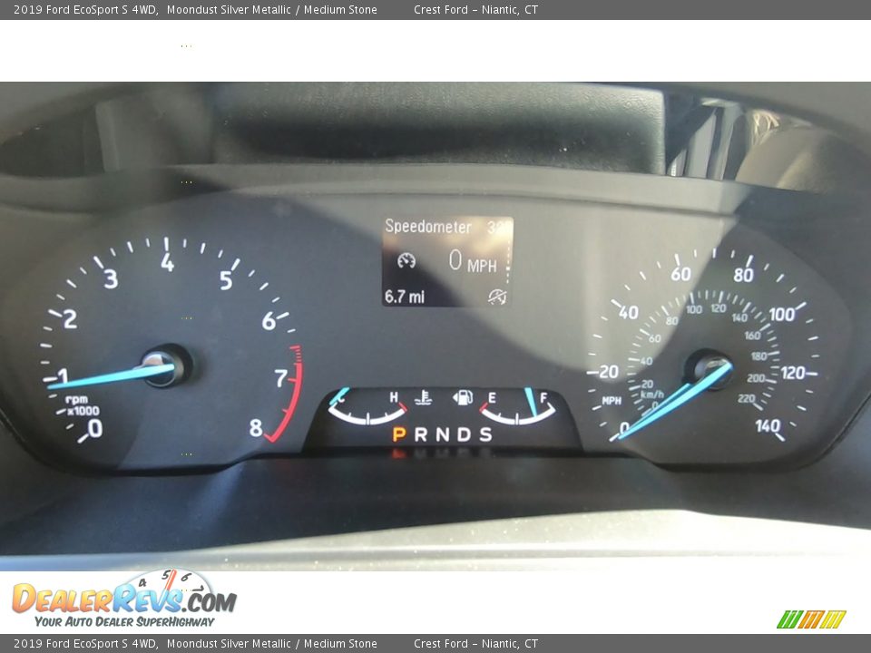 2019 Ford EcoSport S 4WD Moondust Silver Metallic / Medium Stone Photo #14