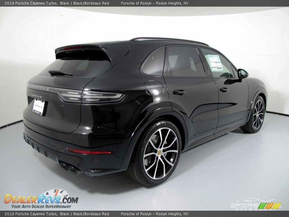 2019 Porsche Cayenne Turbo Black / Black/Bordeaux Red Photo #7