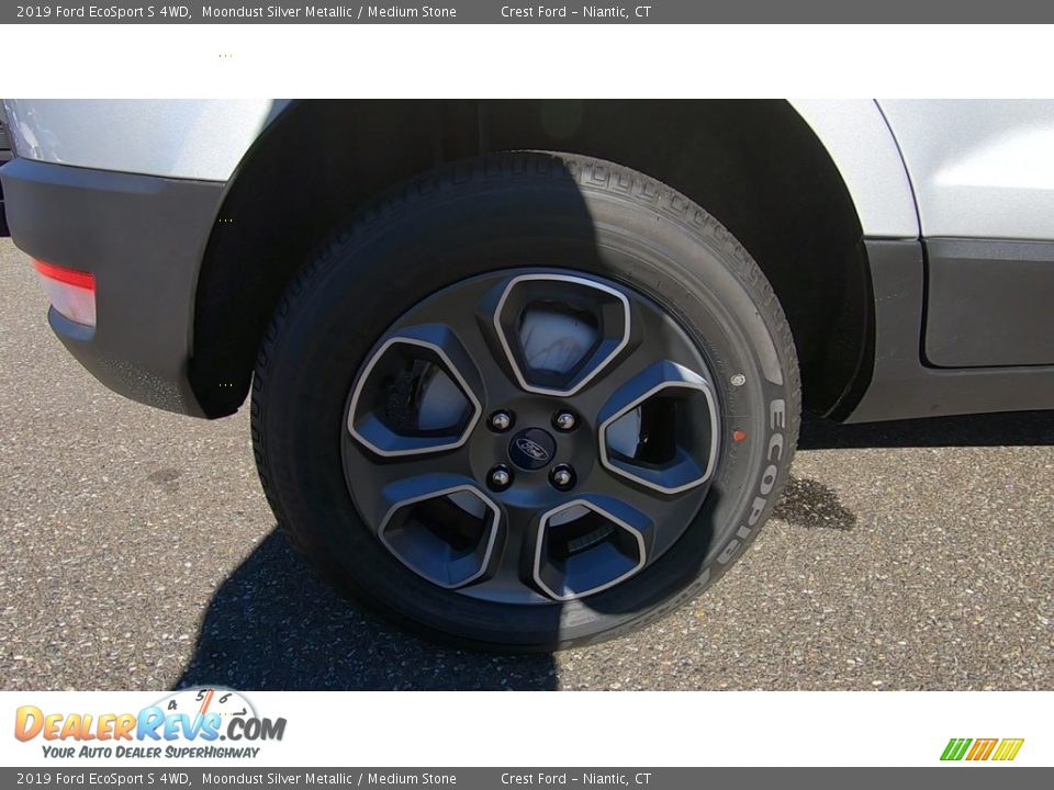 2019 Ford EcoSport S 4WD Moondust Silver Metallic / Medium Stone Photo #22