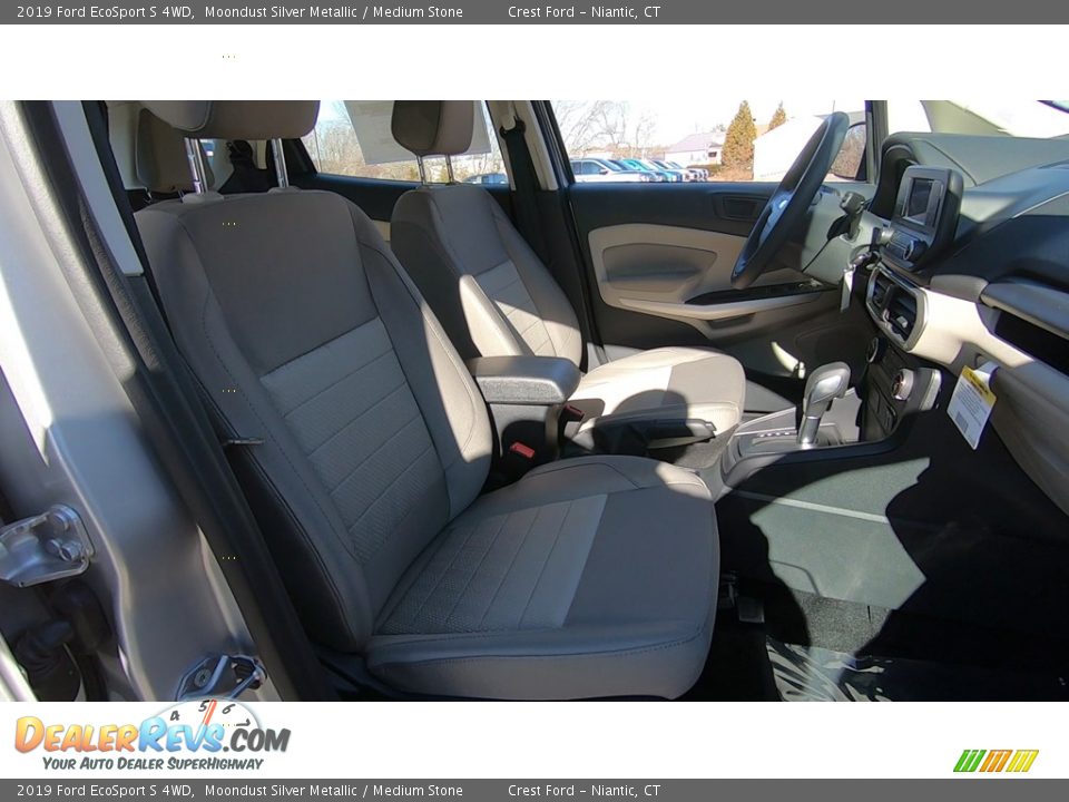 2019 Ford EcoSport S 4WD Moondust Silver Metallic / Medium Stone Photo #24