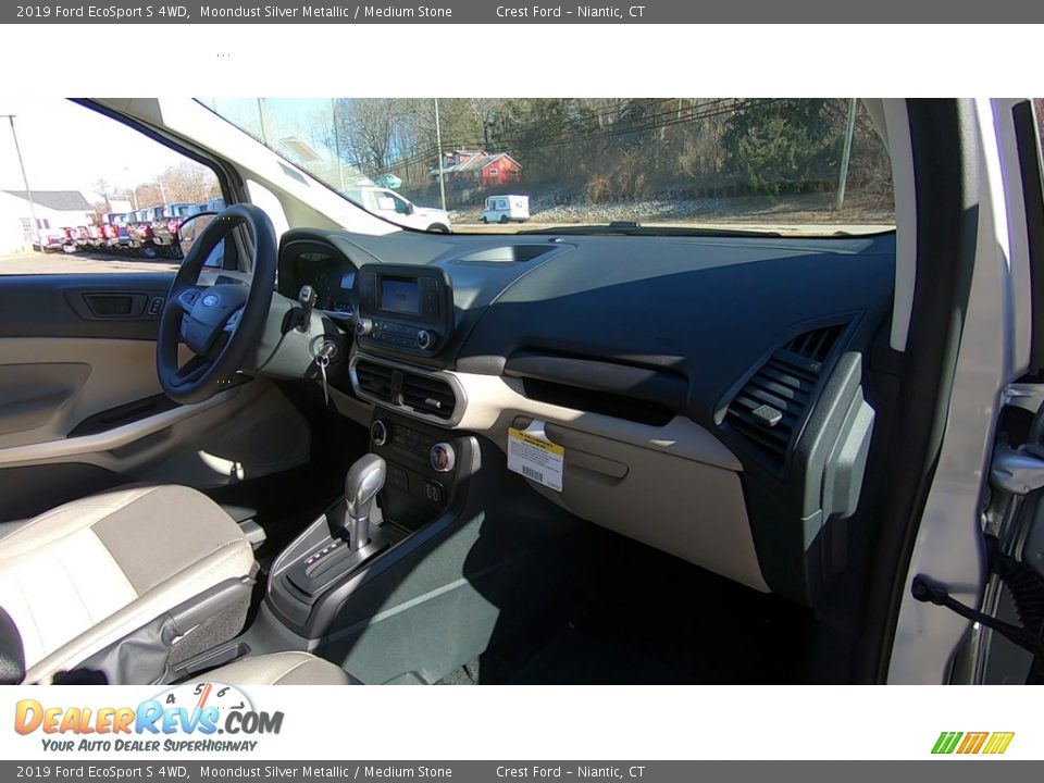 2019 Ford EcoSport S 4WD Moondust Silver Metallic / Medium Stone Photo #25