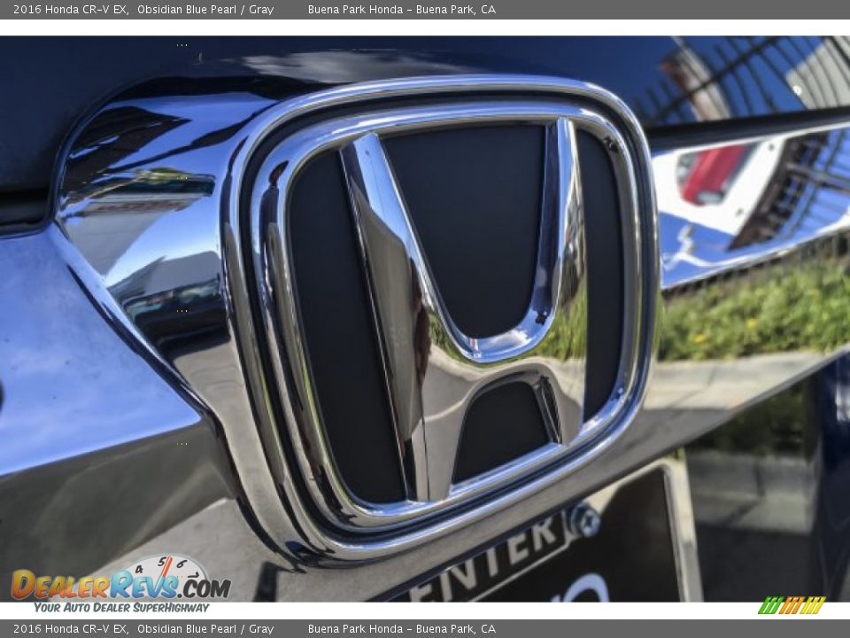 2016 Honda CR-V EX Obsidian Blue Pearl / Gray Photo #28