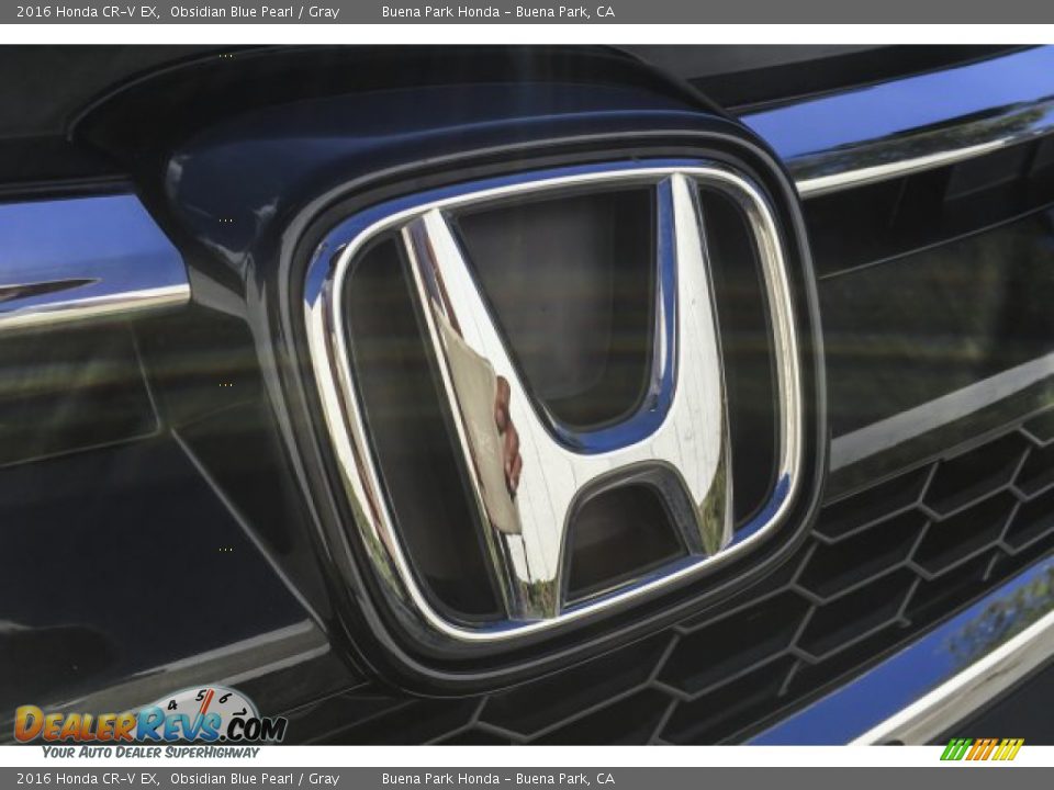 2016 Honda CR-V EX Obsidian Blue Pearl / Gray Photo #34