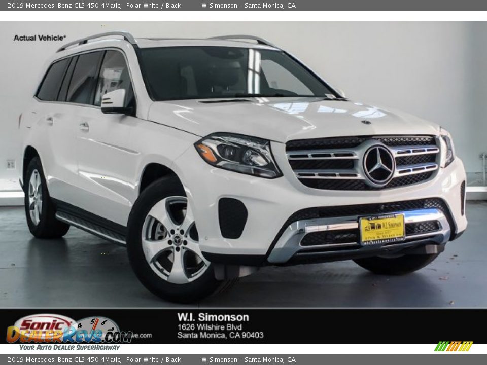 2019 Mercedes-Benz GLS 450 4Matic Polar White / Black Photo #1