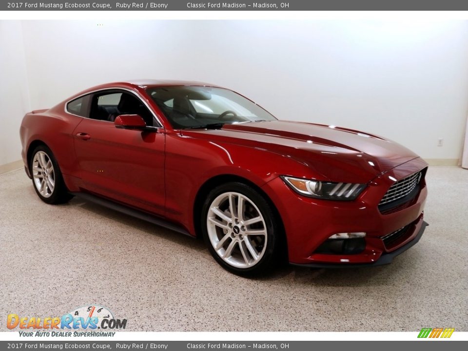 2017 Ford Mustang Ecoboost Coupe Ruby Red / Ebony Photo #1