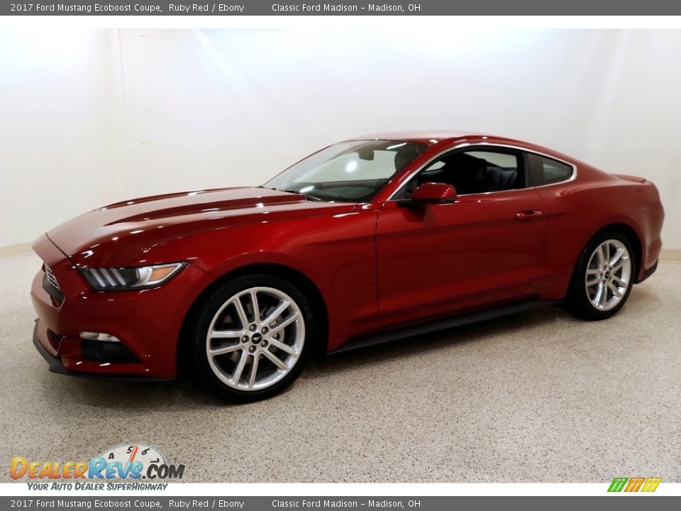 2017 Ford Mustang Ecoboost Coupe Ruby Red / Ebony Photo #3