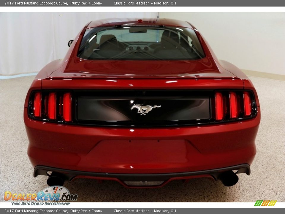 2017 Ford Mustang Ecoboost Coupe Ruby Red / Ebony Photo #22