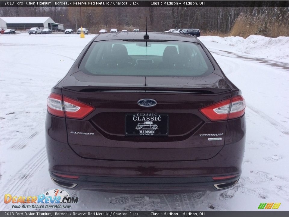 2013 Ford Fusion Titanium Bordeaux Reserve Red Metallic / Charcoal Black Photo #5