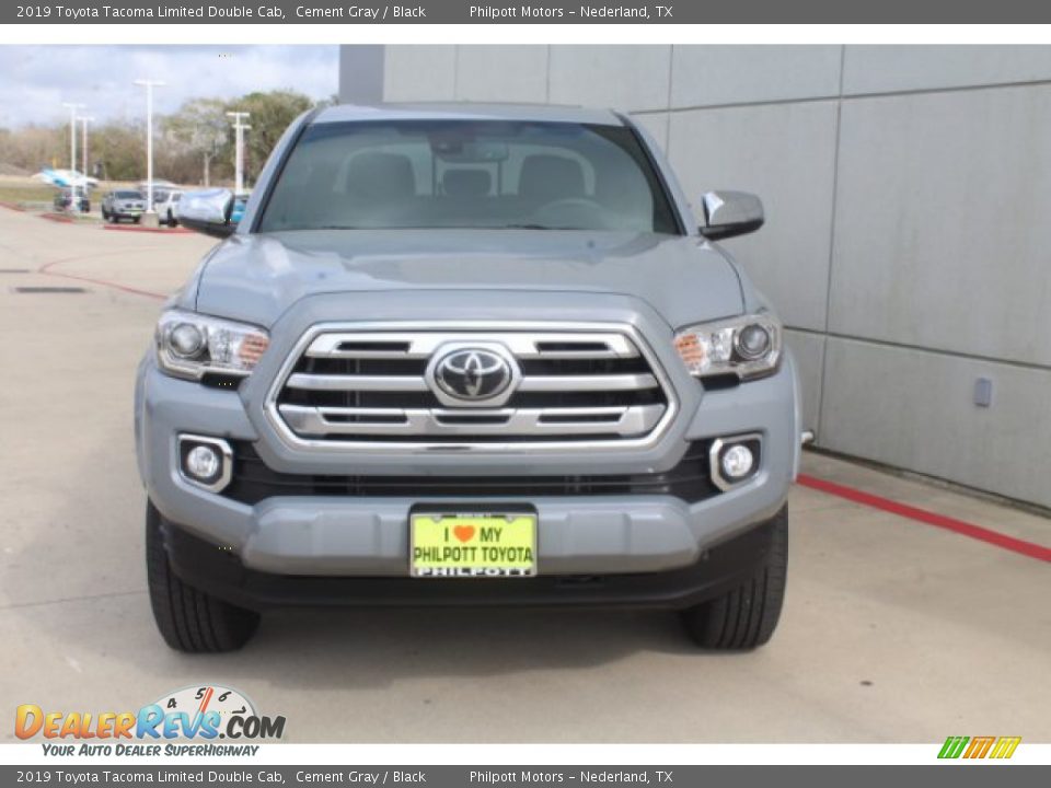 2019 Toyota Tacoma Limited Double Cab Cement Gray / Black Photo #3
