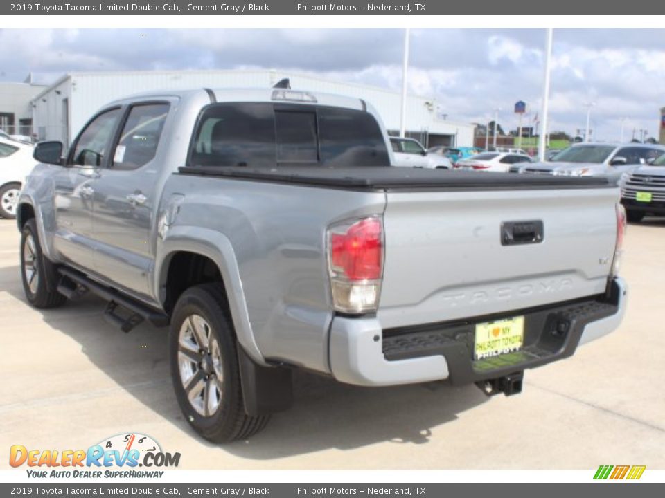 2019 Toyota Tacoma Limited Double Cab Cement Gray / Black Photo #6