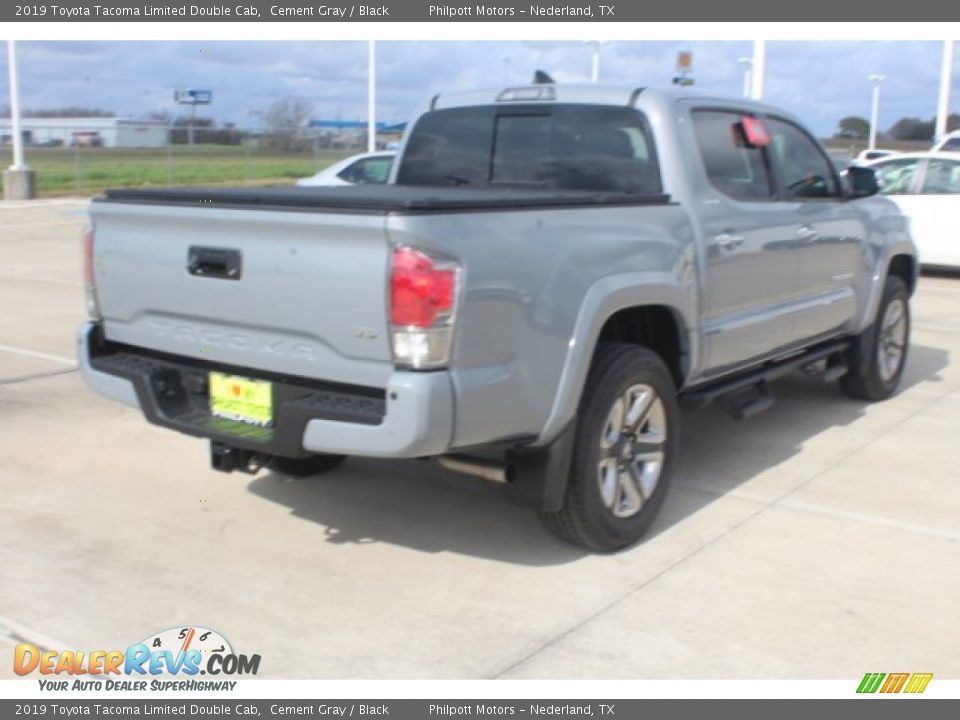 2019 Toyota Tacoma Limited Double Cab Cement Gray / Black Photo #8