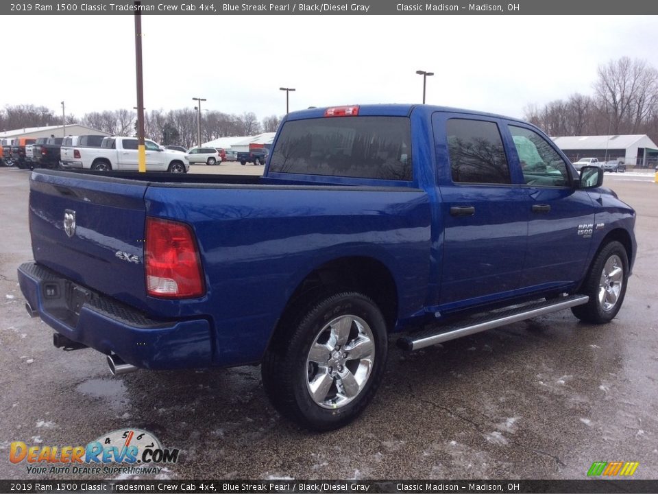 2019 Ram 1500 Classic Tradesman Crew Cab 4x4 Blue Streak Pearl / Black/Diesel Gray Photo #6