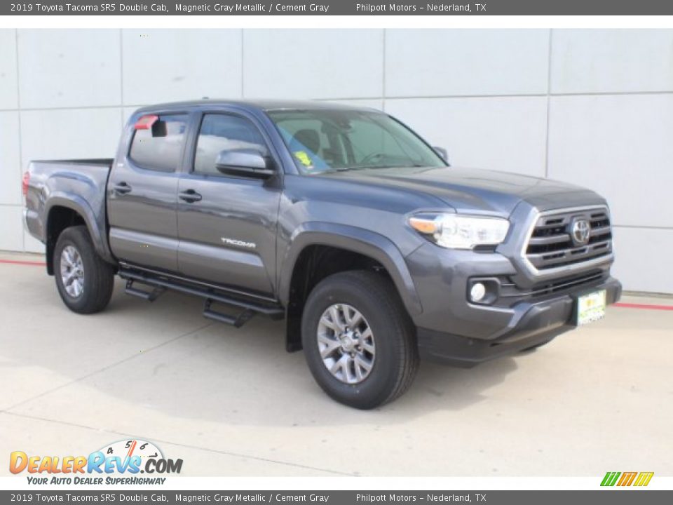 2019 Toyota Tacoma SR5 Double Cab Magnetic Gray Metallic / Cement Gray Photo #2
