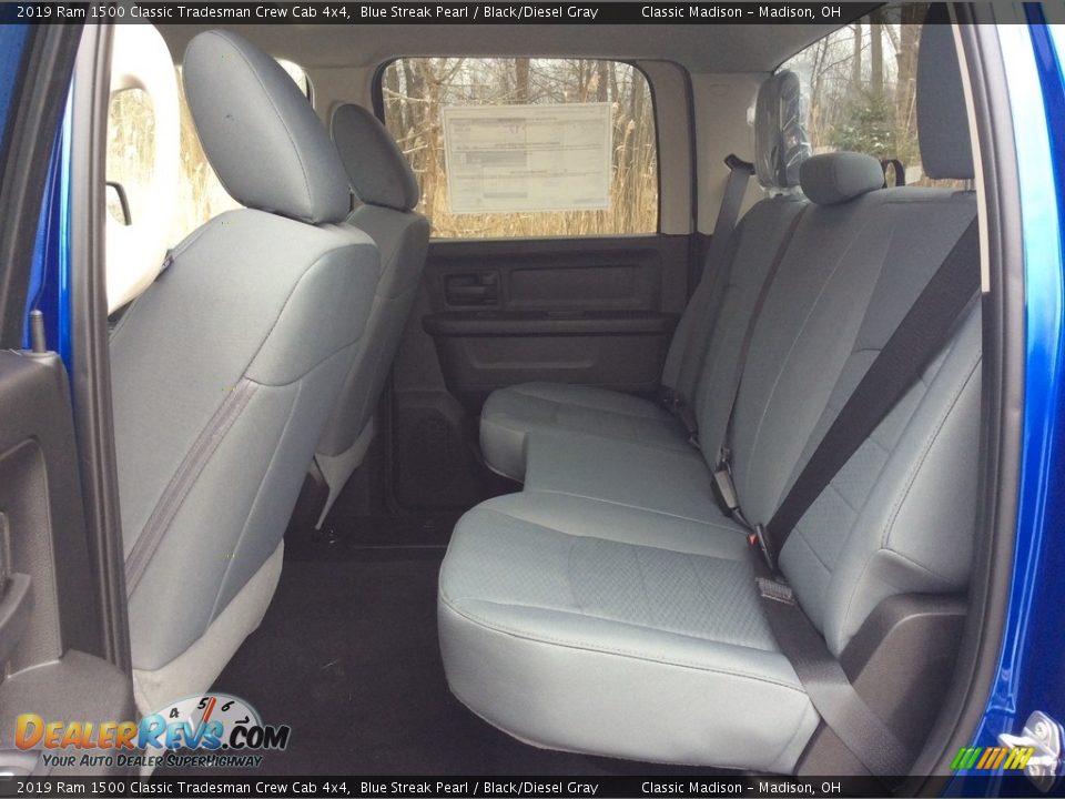 2019 Ram 1500 Classic Tradesman Crew Cab 4x4 Blue Streak Pearl / Black/Diesel Gray Photo #15