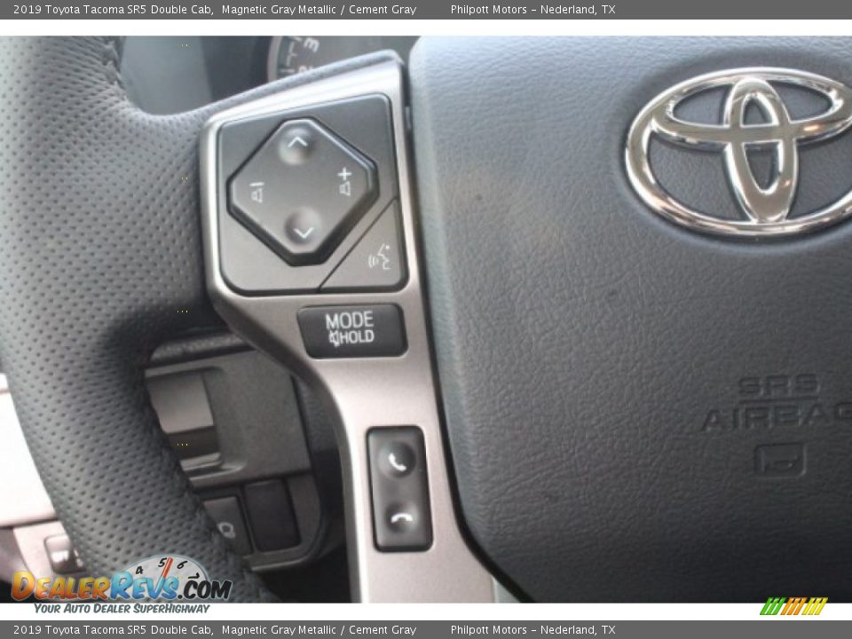 2019 Toyota Tacoma SR5 Double Cab Magnetic Gray Metallic / Cement Gray Photo #13