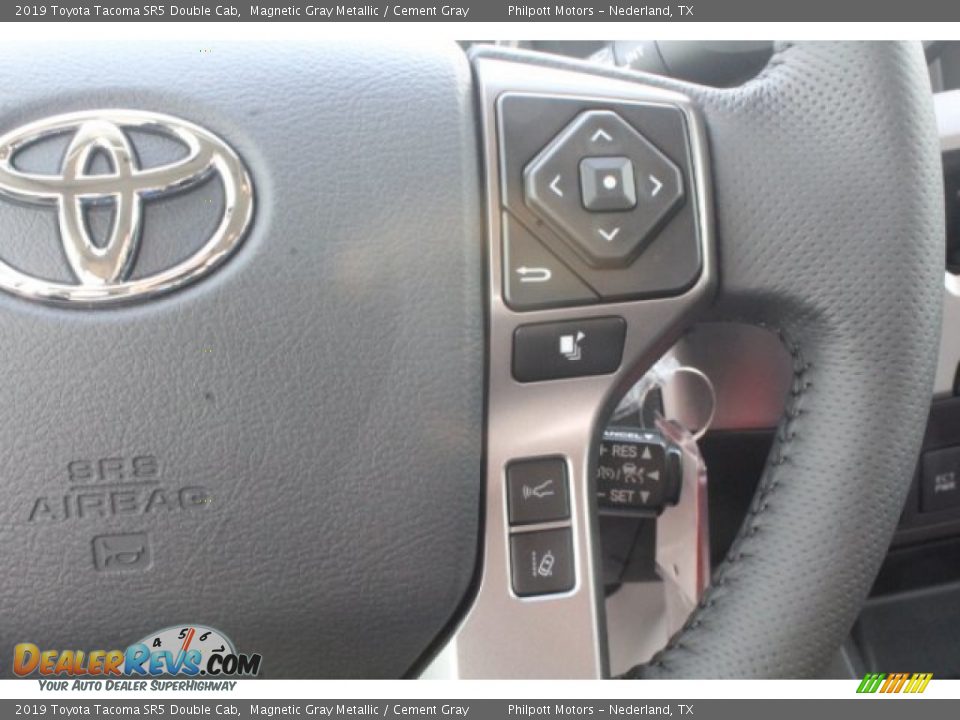 2019 Toyota Tacoma SR5 Double Cab Magnetic Gray Metallic / Cement Gray Photo #14