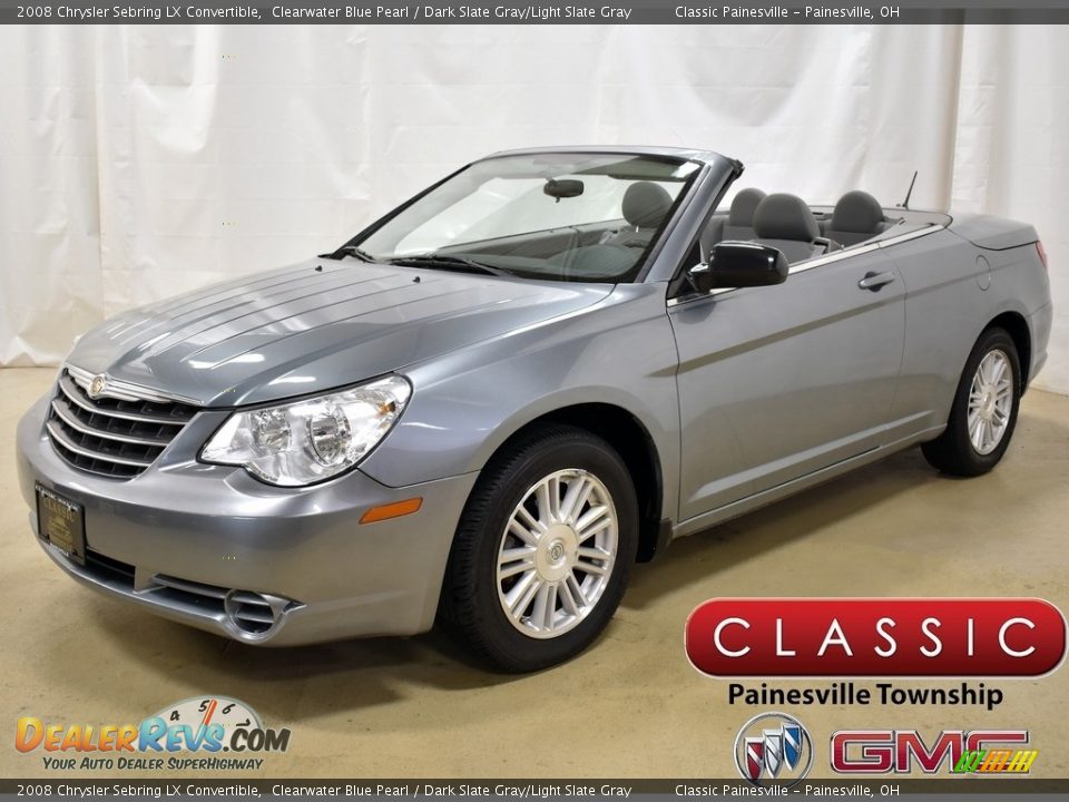 2008 Chrysler Sebring LX Convertible Clearwater Blue Pearl / Dark Slate Gray/Light Slate Gray