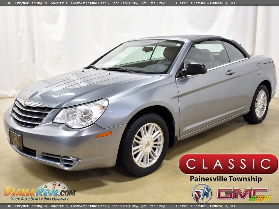 2008 Chrysler Sebring LX Convertible Clearwater Blue Pearl / Dark Slate Gray/Light Slate Gray Photo #5
