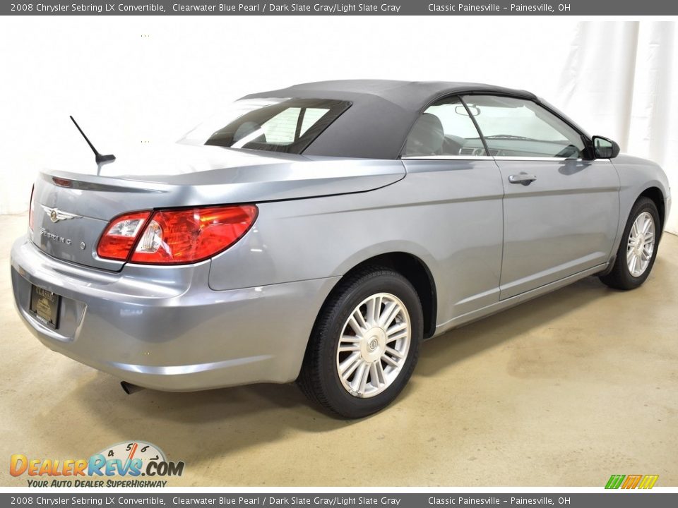 2008 Chrysler Sebring LX Convertible Clearwater Blue Pearl / Dark Slate Gray/Light Slate Gray Photo #6