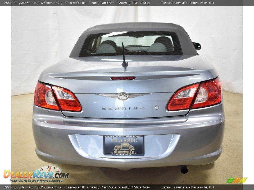 2008 Chrysler Sebring LX Convertible Clearwater Blue Pearl / Dark Slate Gray/Light Slate Gray Photo #7