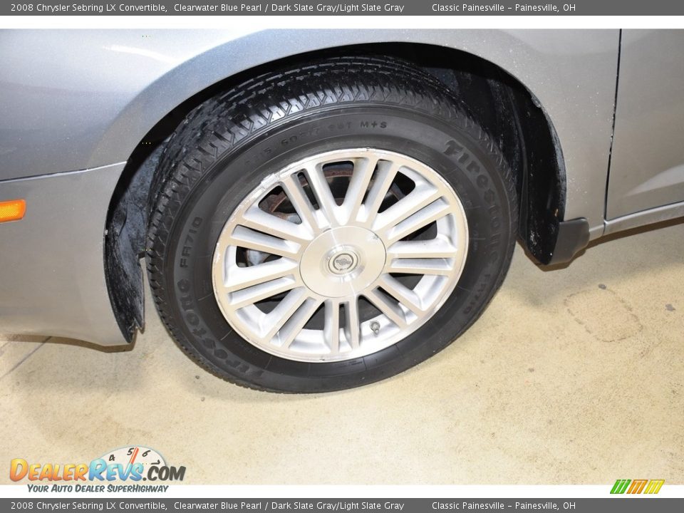2008 Chrysler Sebring LX Convertible Clearwater Blue Pearl / Dark Slate Gray/Light Slate Gray Photo #9
