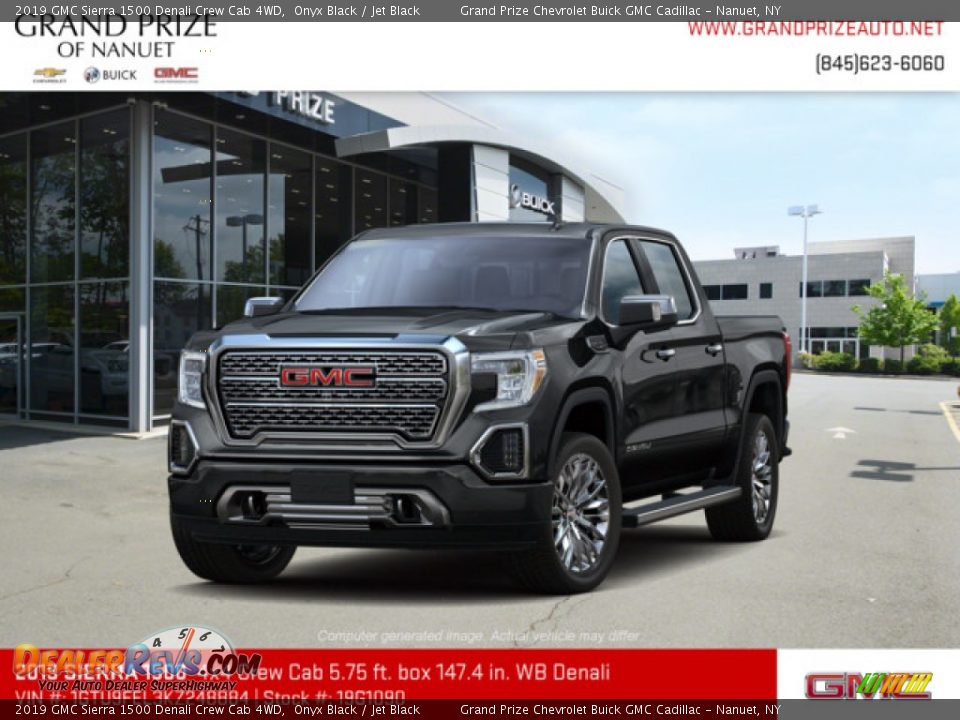 2019 GMC Sierra 1500 Denali Crew Cab 4WD Onyx Black / Jet Black Photo #1