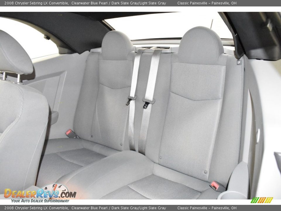 2008 Chrysler Sebring LX Convertible Clearwater Blue Pearl / Dark Slate Gray/Light Slate Gray Photo #12