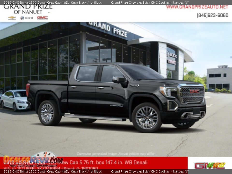 2019 GMC Sierra 1500 Denali Crew Cab 4WD Onyx Black / Jet Black Photo #4