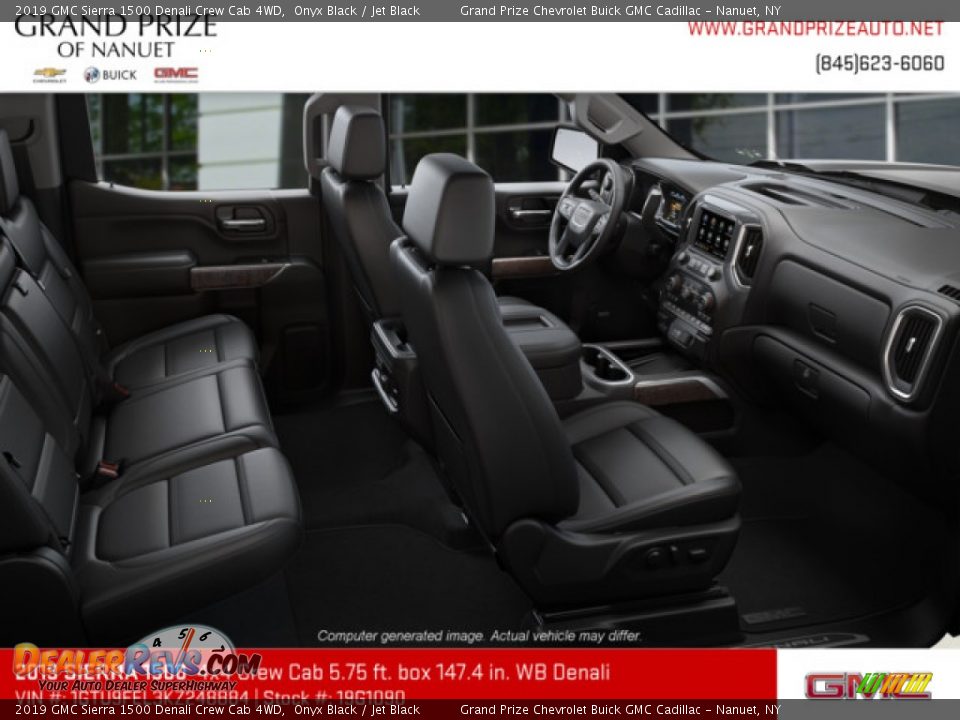 2019 GMC Sierra 1500 Denali Crew Cab 4WD Onyx Black / Jet Black Photo #5