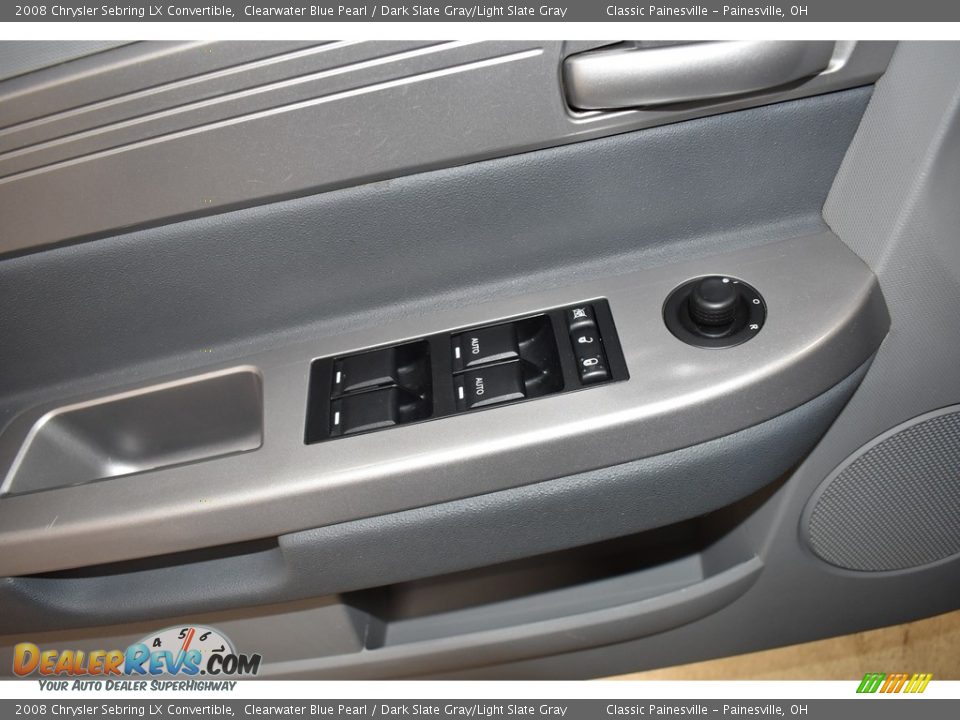 2008 Chrysler Sebring LX Convertible Clearwater Blue Pearl / Dark Slate Gray/Light Slate Gray Photo #15