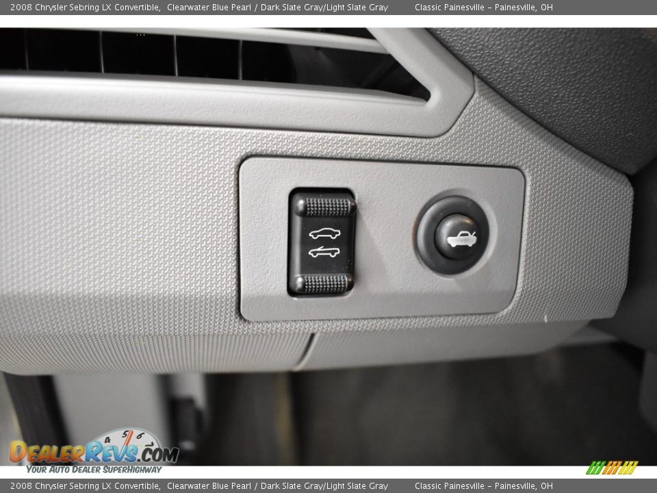 2008 Chrysler Sebring LX Convertible Clearwater Blue Pearl / Dark Slate Gray/Light Slate Gray Photo #16