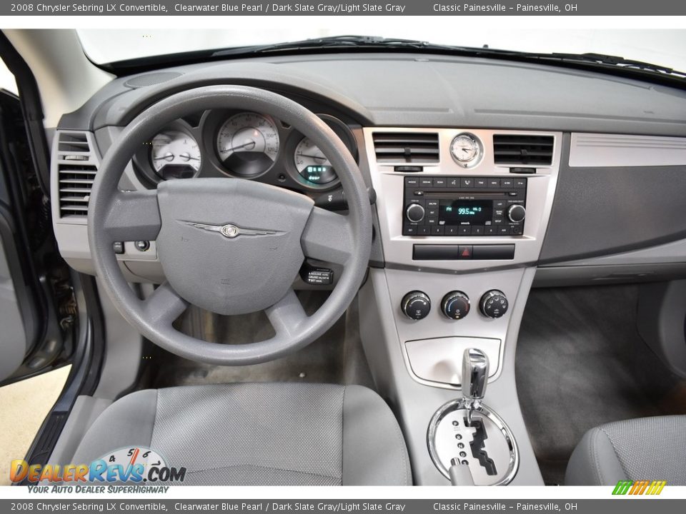 2008 Chrysler Sebring LX Convertible Clearwater Blue Pearl / Dark Slate Gray/Light Slate Gray Photo #17