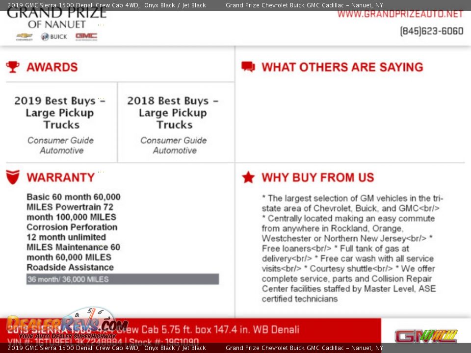 2019 GMC Sierra 1500 Denali Crew Cab 4WD Onyx Black / Jet Black Photo #11