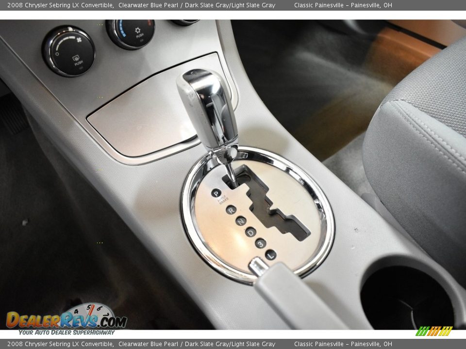 2008 Chrysler Sebring LX Convertible Clearwater Blue Pearl / Dark Slate Gray/Light Slate Gray Photo #20