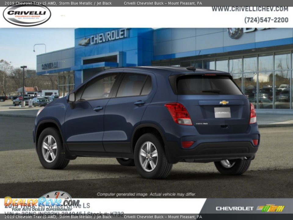 2019 Chevrolet Trax LS AWD Storm Blue Metallic / Jet Black Photo #3