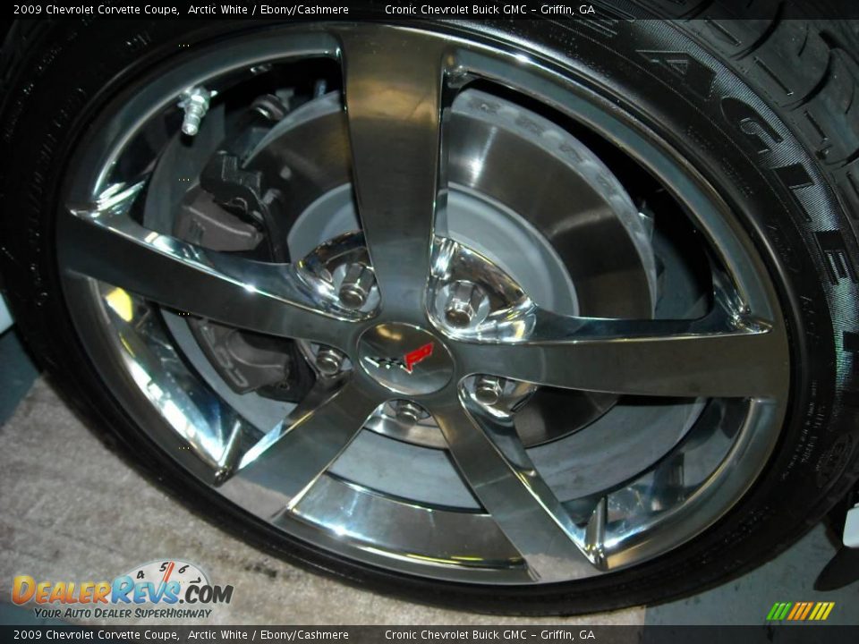 2009 Chevrolet Corvette Coupe Arctic White / Ebony/Cashmere Photo #5