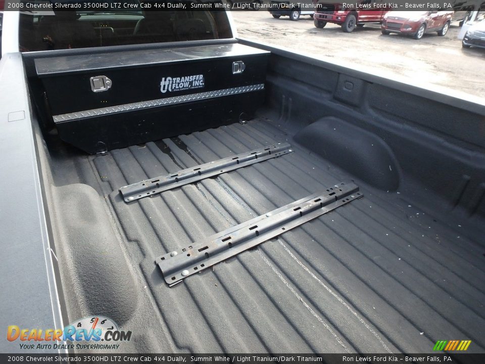 2008 Chevrolet Silverado 3500HD LTZ Crew Cab 4x4 Dually Summit White / Light Titanium/Dark Titanium Photo #10
